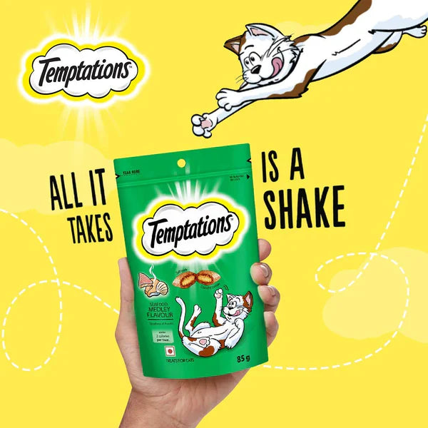 Temptations Cat Treats Seafood Medley Flavor