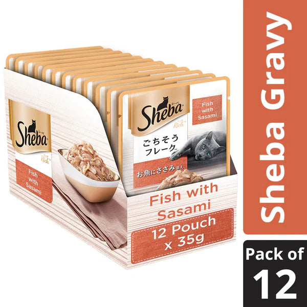 Sheba Fish with Sasami Premium Cat Wet Food