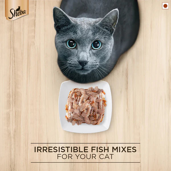 Sheba Fish with Sasami Premium Cat Wet Food