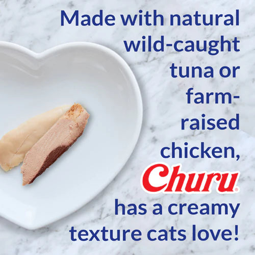 INABA Churu Churu Bites Chicken Wraps Tuna with Salmon Recipe Flavor Cat Treats USA723B, 30 g