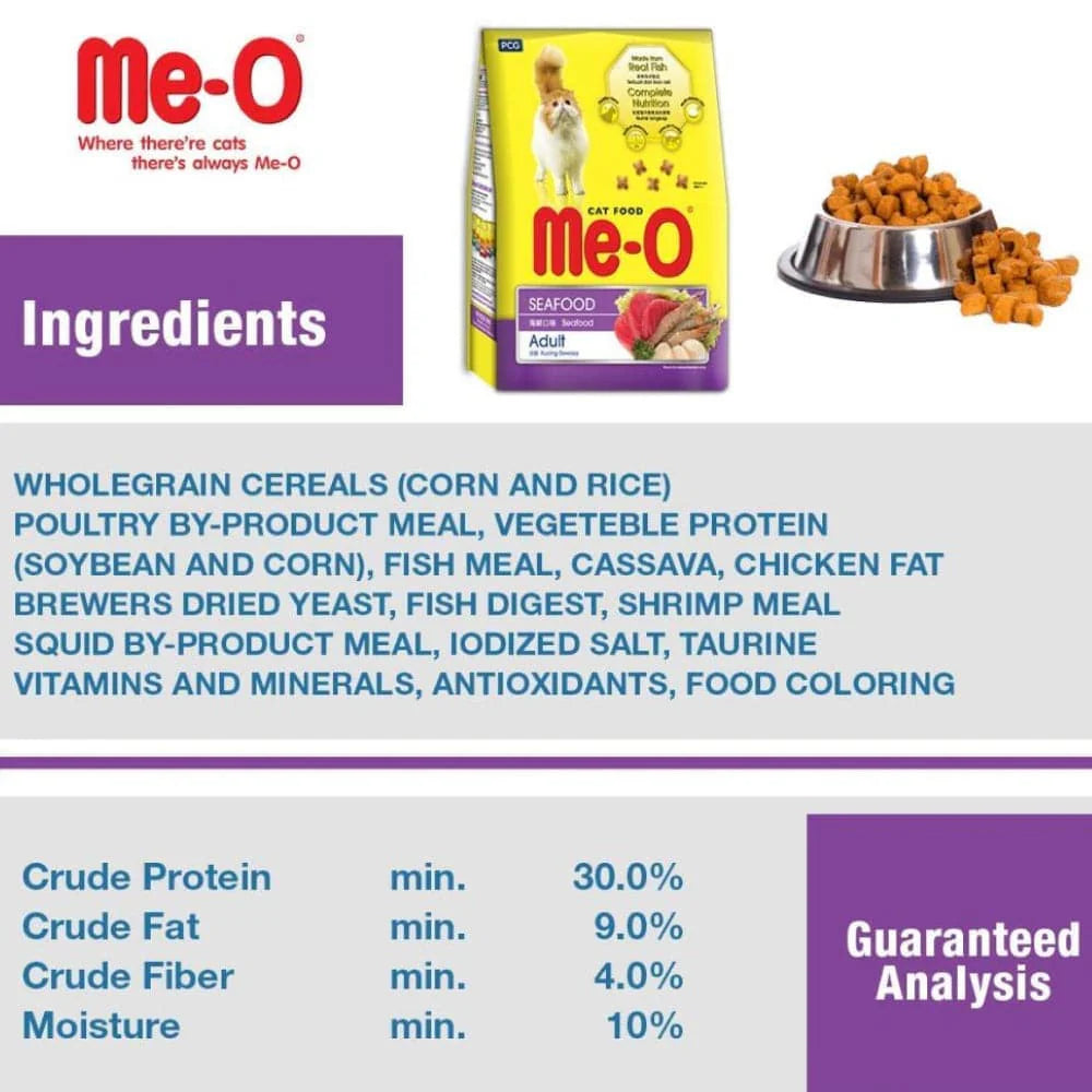 Me-O Seafood Adult Cat Dry Food
