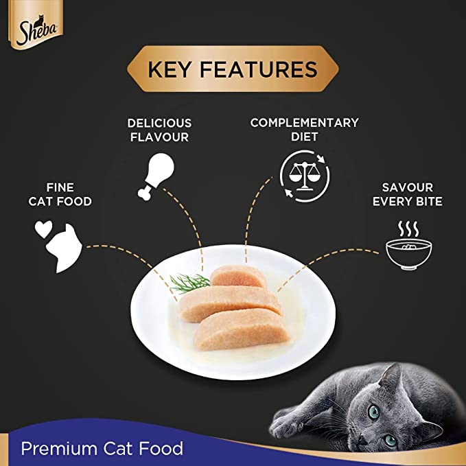 Sheba Chicken Loaf Rich Premium Adult Fine Cat Wet Food