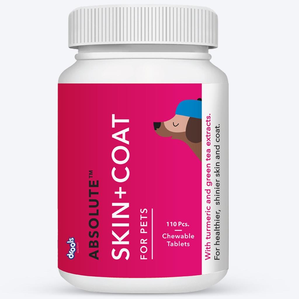 Drools Absolute Skin & Coat Supplement Tablets for Dogs