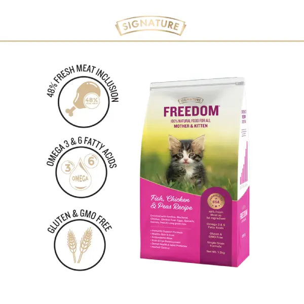 Freedom Fish, Chicken & Peas Kitten Dry Food