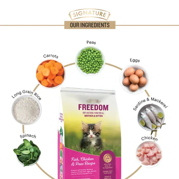 Freedom Fish, Chicken & Peas Kitten Dry Food