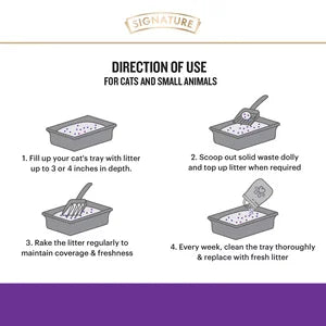 Signature Grain Zero Lavender Scented Cat Litter 8kg