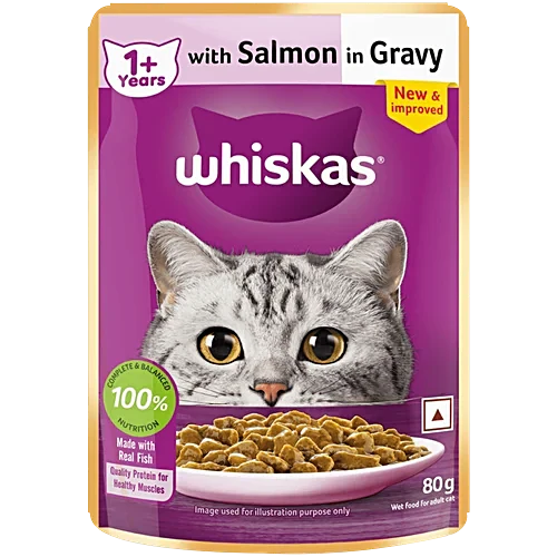 Whiskas Adult Wet Cat Food – Salmon in Gravy