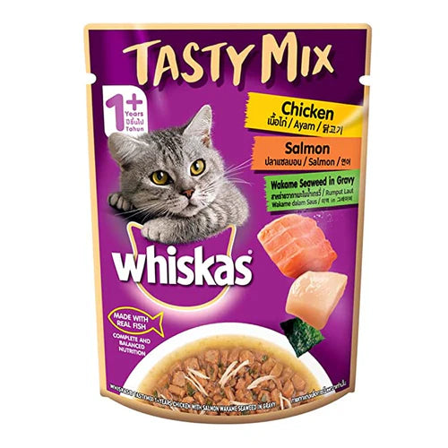 Whiskas Chicken, Tuna & Carrot in Gravy Wet Food for Adult Cats