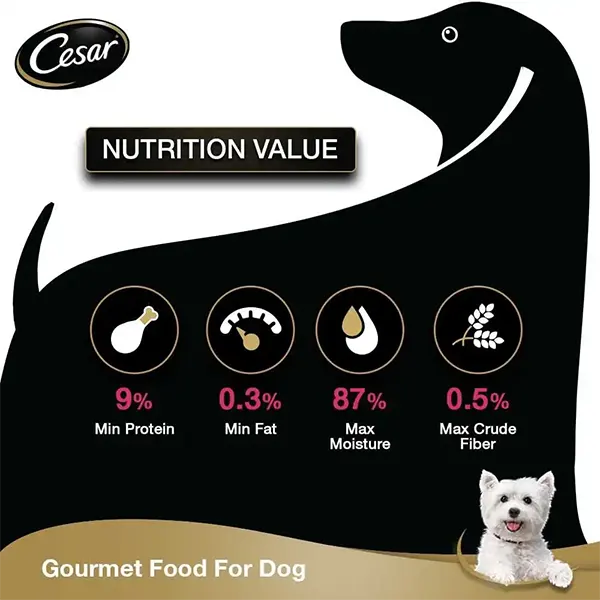 Cesar Premium Sasami Gourmet Meal Adult Wet Dog Food – 70g
